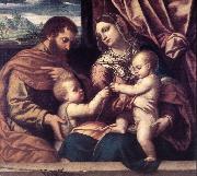 MORETTO da Brescia Holy Family su Spain oil painting artist